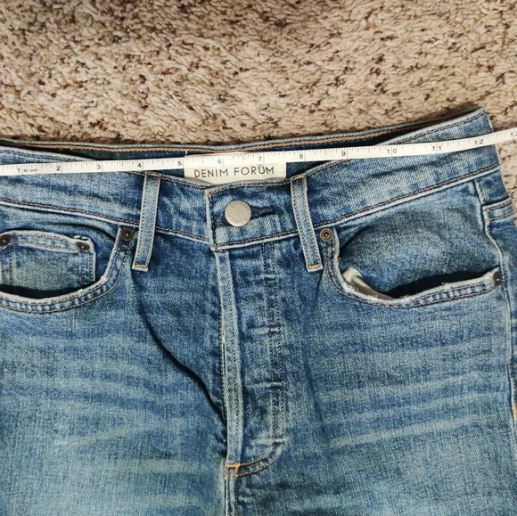 Aritzia Denim Forum Arlo High Rise Straight Jeans short - Picture 9 of 15